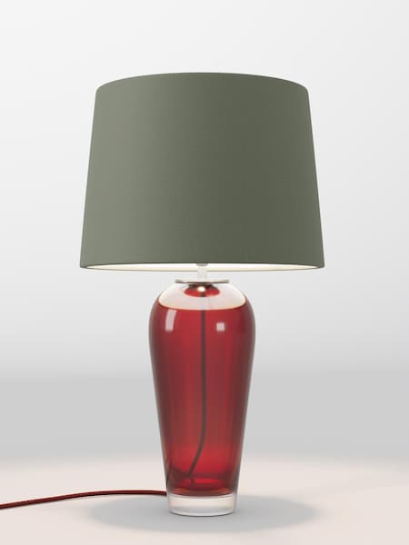 Moss Green Plain Lamp Shade (AR4086_F68877) | £75