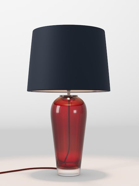 Navy Blue Velvet Lamp Shade (AR4086_F68891) | £75