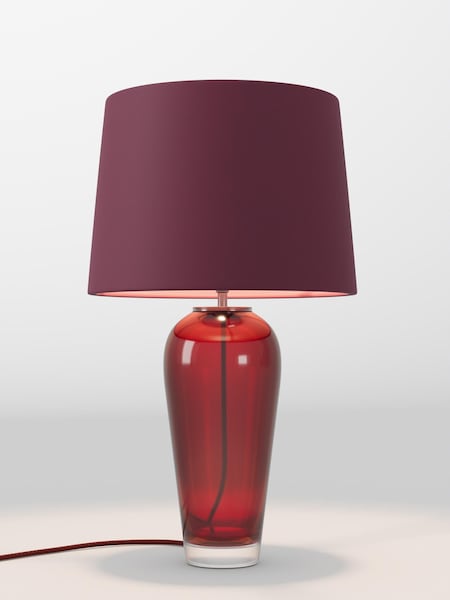 Cranberry Red Velvet Lamp Shade (AR4086_F68893) | £75