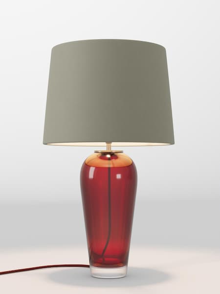 Moss Green Velvet Lamp Shade (AR4086_F68895) | £75