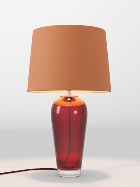 Orange Velvet Lamp Shade (AR4086_F68896) | £75