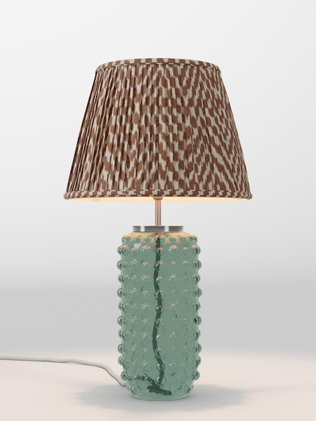 Amber Orange Mosaic Pleated Lamp Shade (AR4087_AR8420) | £52