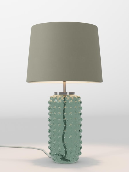 Moss Green Velvet Lamp Shade (AR4087_F68895) | £52