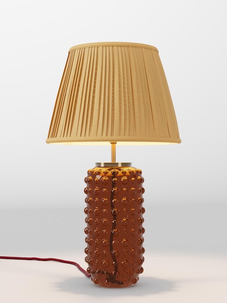 Ochre Yellow Pleated Lamp Shade (AR4088_AR8410) | £52