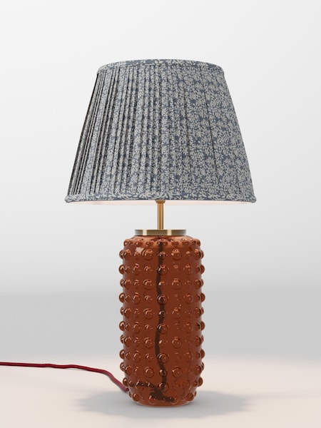 Blue Floral Pleated Lamp Shade (AR4088_AR8412) | £52