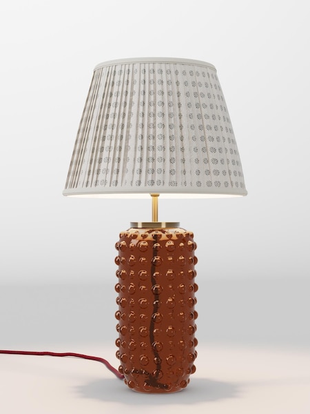 Neutral Woodblock Pleated Lamp Shade (AR4088_AR8419) | £52