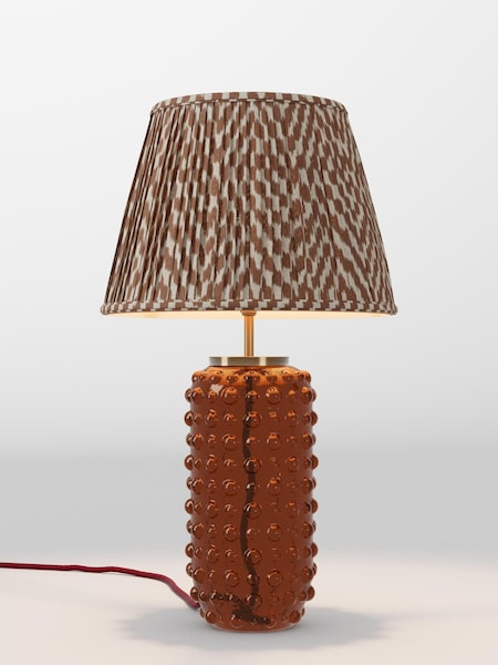 Amber Orange Mosaic Pleated Lamp Shade (AR4088_AR8420) | £52