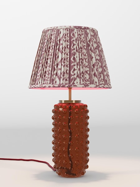 Berry Red Geo Pleated Lamp Shade (AR4088_AR8423) | £52