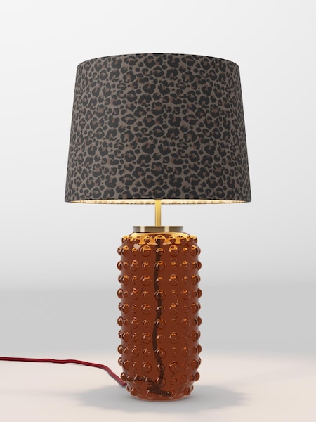 Leopard Print Velvet Lamp Shade (AR4088_F20714) | £52