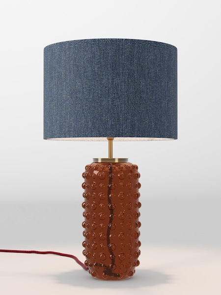 Navy Blue Tweedy Lamp Shade (AR4088_F68883) | £52