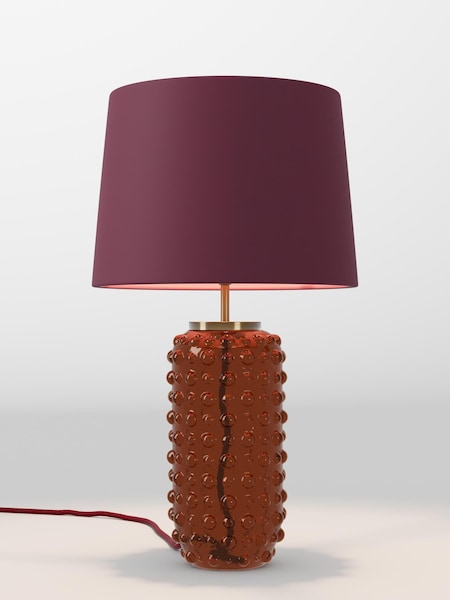 Cranberry Red Velvet Lamp Shade (AR4088_F68893) | £52