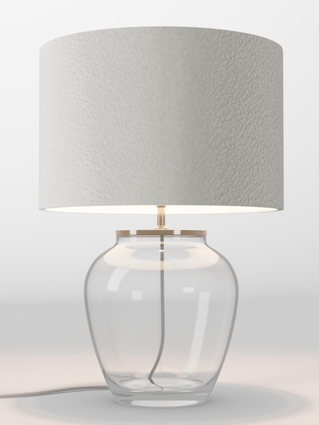 Natural Boucle Lamp Shade (AR4089_F68881) | £85
