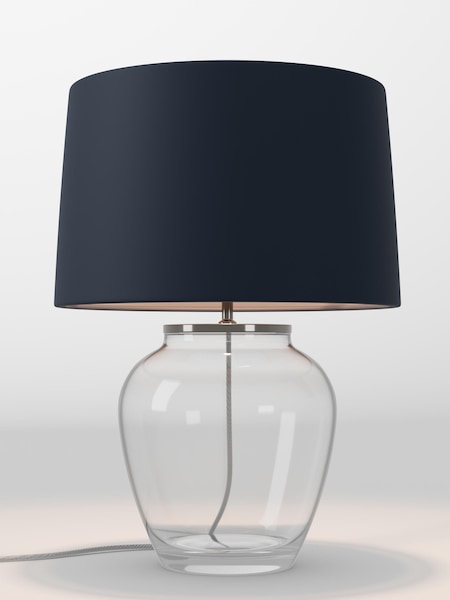 Navy Blue Velvet Lamp Shade (AR4089_F68891) | £85