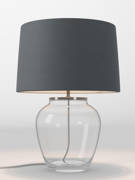 Charcoal Grey Velvet Lamp Shade (AR4089_F68892) | £85