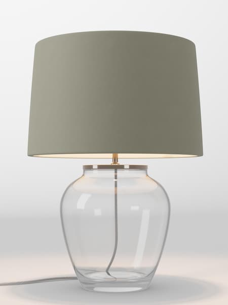 Moss Green Velvet Lamp Shade (AR4089_F68895) | £85