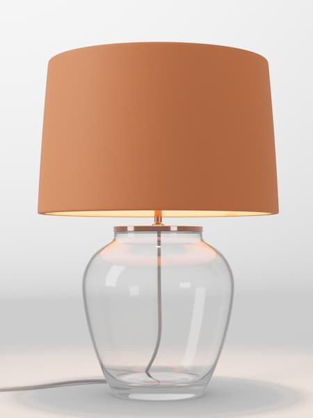 Orange Velvet Lamp Shade (AR4089_F68896) | £85