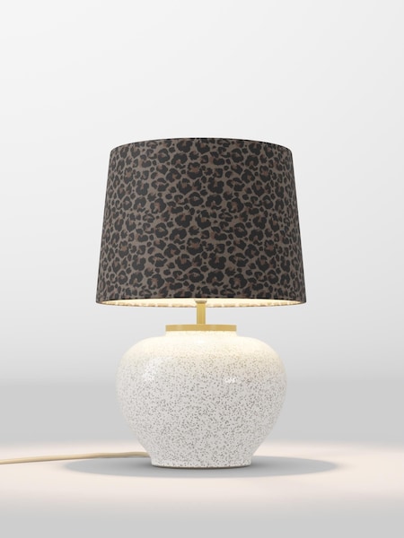 Leopard Print Velvet Lamp Shade (AR4098_F20714) | £70