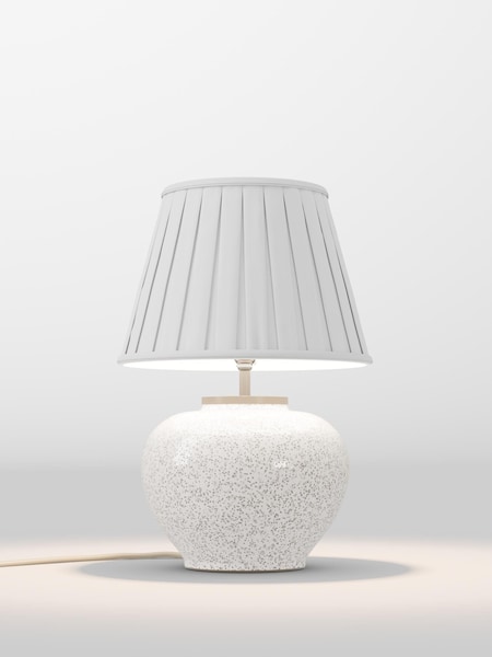 Ivory White Box Pleated Lamp Shade (AR4098_F48624) | £70