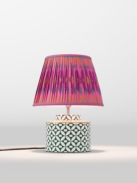 Pink Ikat Pleated Lamp Shade (AR4136_AR8414) | £50