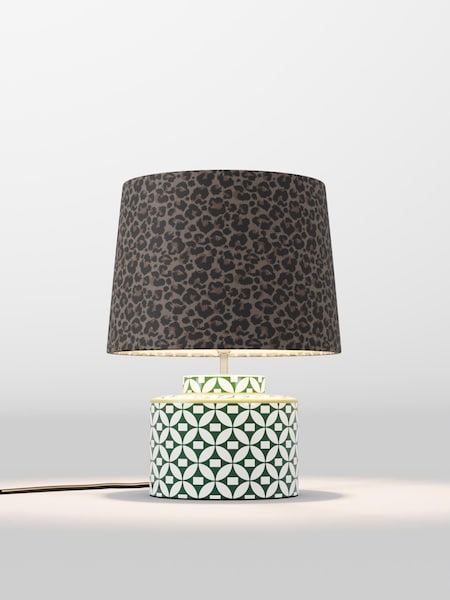 Leopard Print Velvet Lamp Shade (AR4136_F20714) | £50