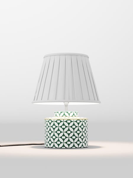 Ivory White Box Pleated Lamp Shade (AR4136_F48624) | £50