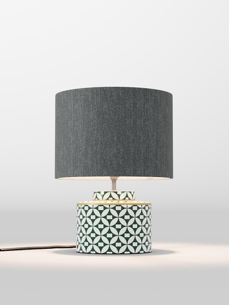 Charcoal Grey Tweedy Lamp Shade (AR4136_F68887) | £50