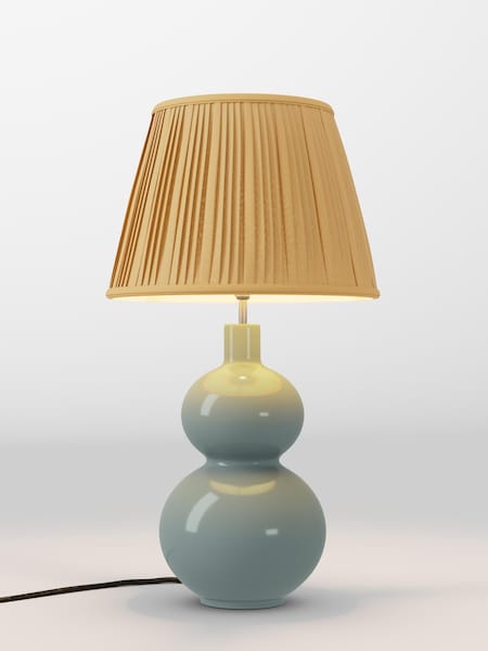 Ochre Yellow Pleated Lamp Shade (AR4139_AR8410) | £70