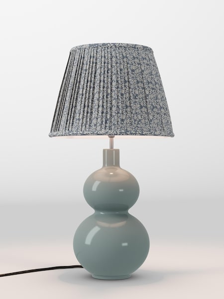 Blue Floral Pleated Lamp Shade (AR4139_AR8412) | £70