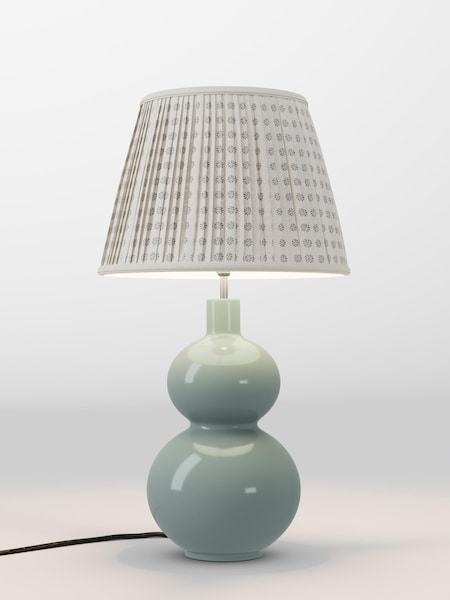 Neutral Woodblock Pleated Lamp Shade (AR4139_AR8419) | £70