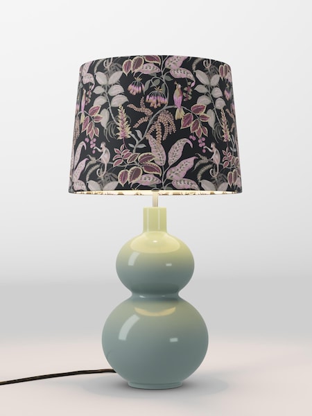 Black Floral Velvet Lamp Shade (AR4139_F20721) | £70