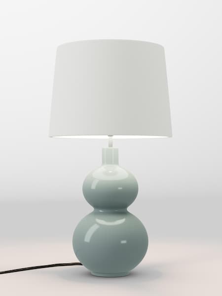 Mid Natural Velvet Lamp Shade (AR4139_F68888) | £70