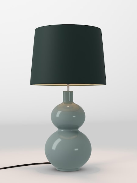 Green Velvet Lamp Shade (AR4139_F68890) | £70