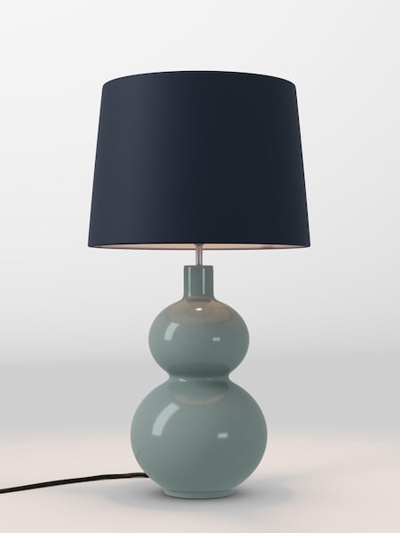 Navy Blue Velvet Lamp Shade (AR4139_F68891) | £70