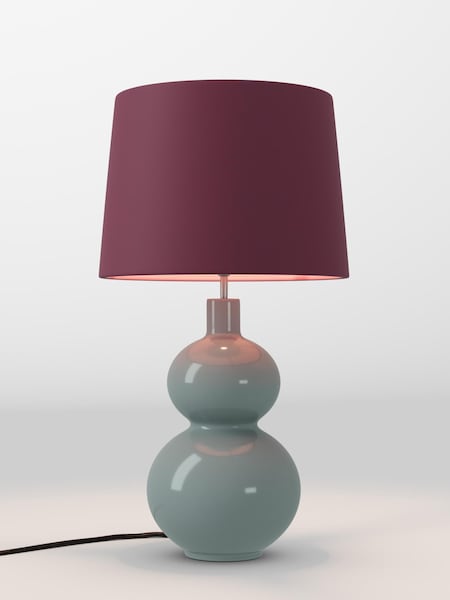 Cranberry Red Velvet Lamp Shade (AR4139_F68893) | £70