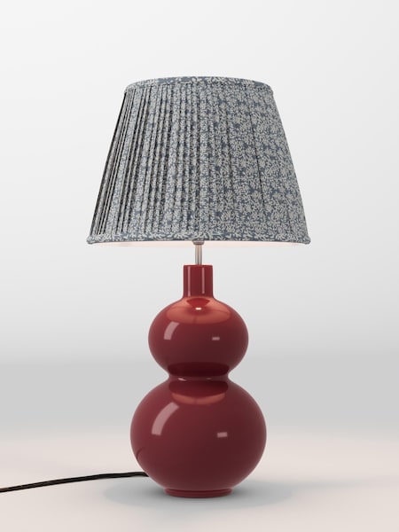 Blue Floral Pleated Lamp Shade (AR4140_AR8412) | £70