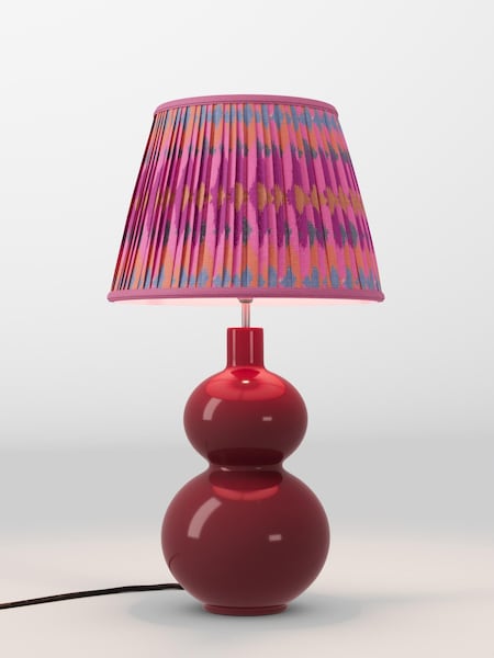 Pink Ikat Pleated Lamp Shade (AR4140_AR8414) | £70