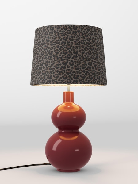 Leopard Print Velvet Lamp Shade (AR4140_F20714) | £70