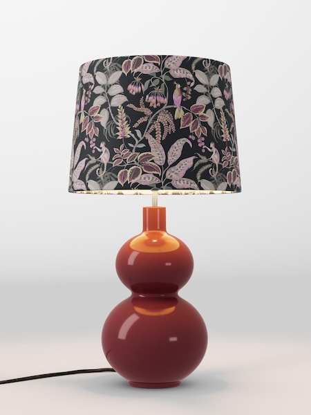 Black Floral Velvet Lamp Shade (AR4140_F20721) | £70