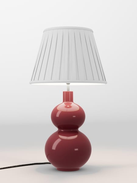 Ivory White Box Pleated Lamp Shade (AR4140_F48624) | £70