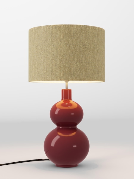 Ochre Yellow Tweedy Lamp Shade (AR4140_F68885) | £70