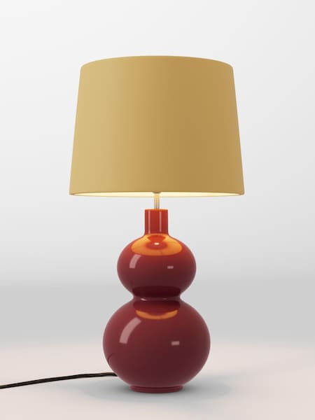 Ochre Yellow Velvet Lamp Shade (AR4140_F68889) | £70