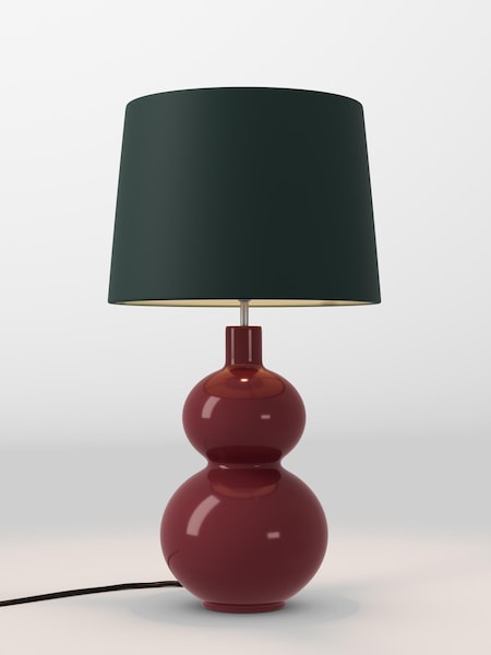 Green Velvet Lamp Shade (AR4140_F68890) | £70
