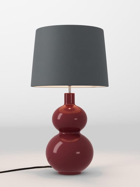 Charcoal Grey Velvet Lamp Shade (AR4140_F68892) | £70