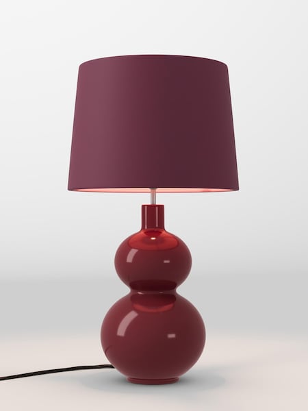 Cranberry Red Velvet Lamp Shade (AR4140_F68893) | £70