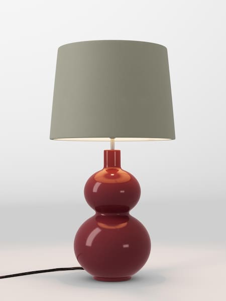 Moss Green Velvet Lamp Shade (AR4140_F68895) | £70
