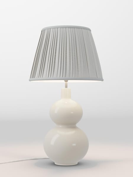 Silver Grey Pleated Lamp Shade (AR8591_AR8409) | £70