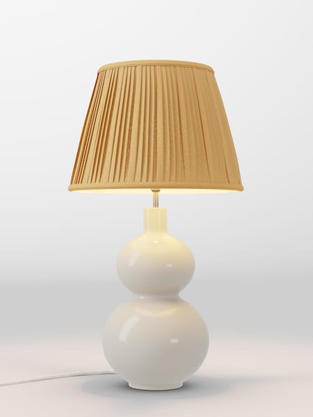 Ochre Yellow Pleated Lamp Shade (AR8591_AR8410) | £70