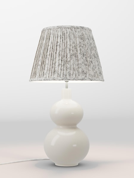 White & Black Floral Pleated Lamp Shade (AR8591_AR8418) | £70