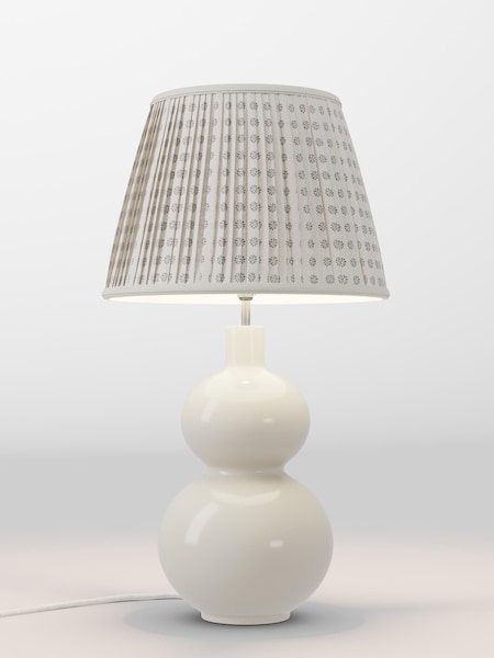 Neutral Woodblock Pleated Lamp Shade (AR8591_AR8419) | £70
