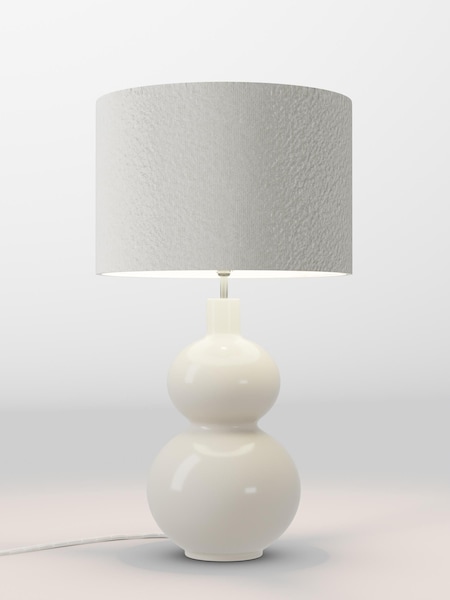 Natural Boucle Lamp Shade (AR8591_F68881) | £70